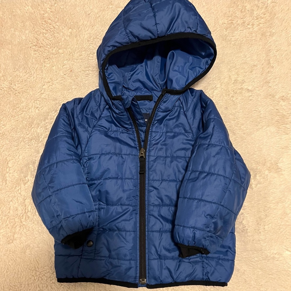 Baby GAP blue lightweight puffer jacket